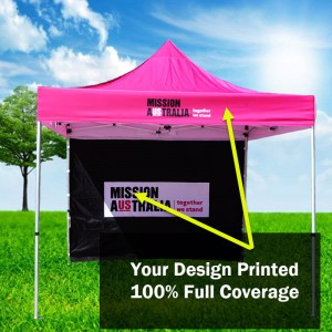 3x3  Supreme Strength Frame with Printed Canopy and Back Wall